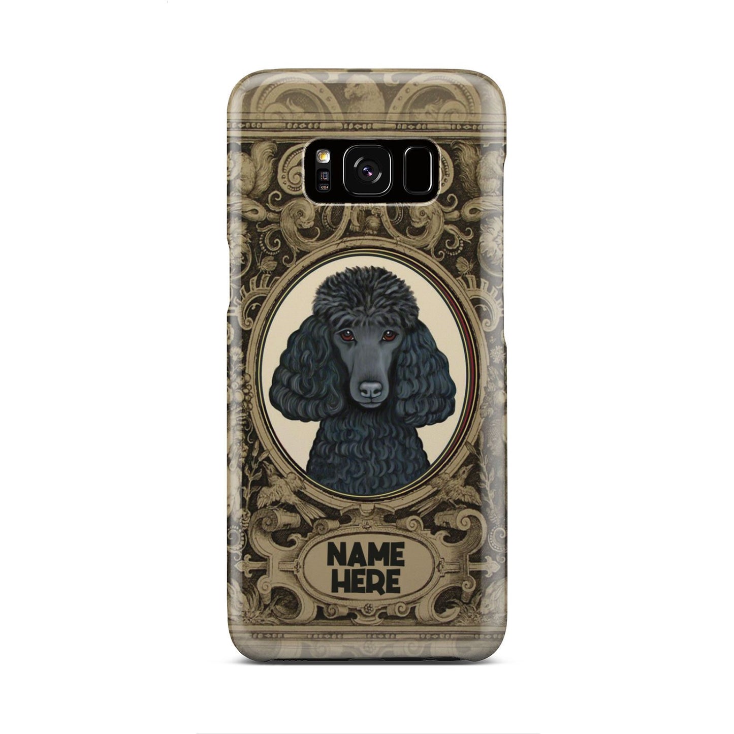 Adorable Poodle Custom Name Phone Case Samsung Galaxy S8
