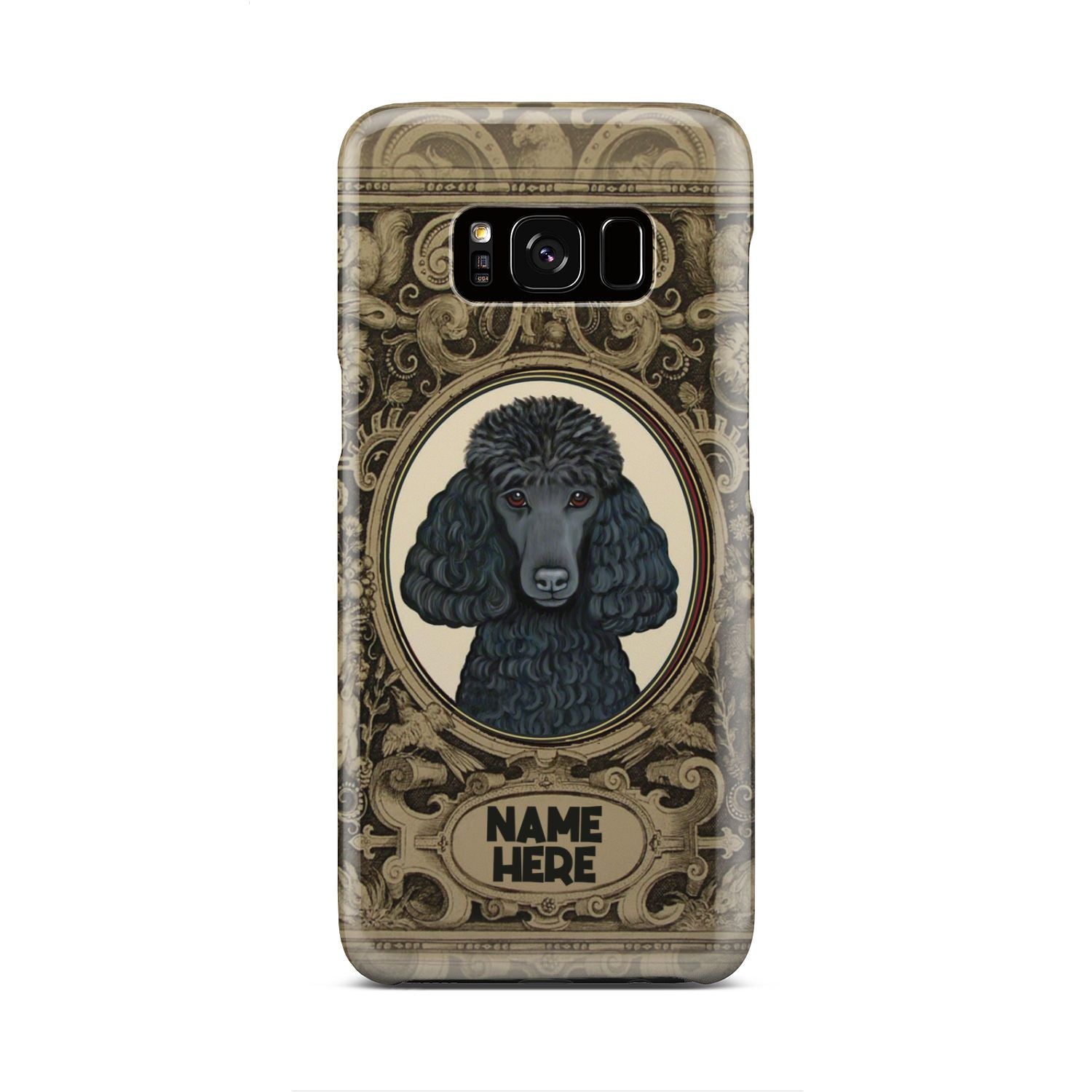 Adorable Poodle Custom Name Phone Case Samsung Galaxy S8