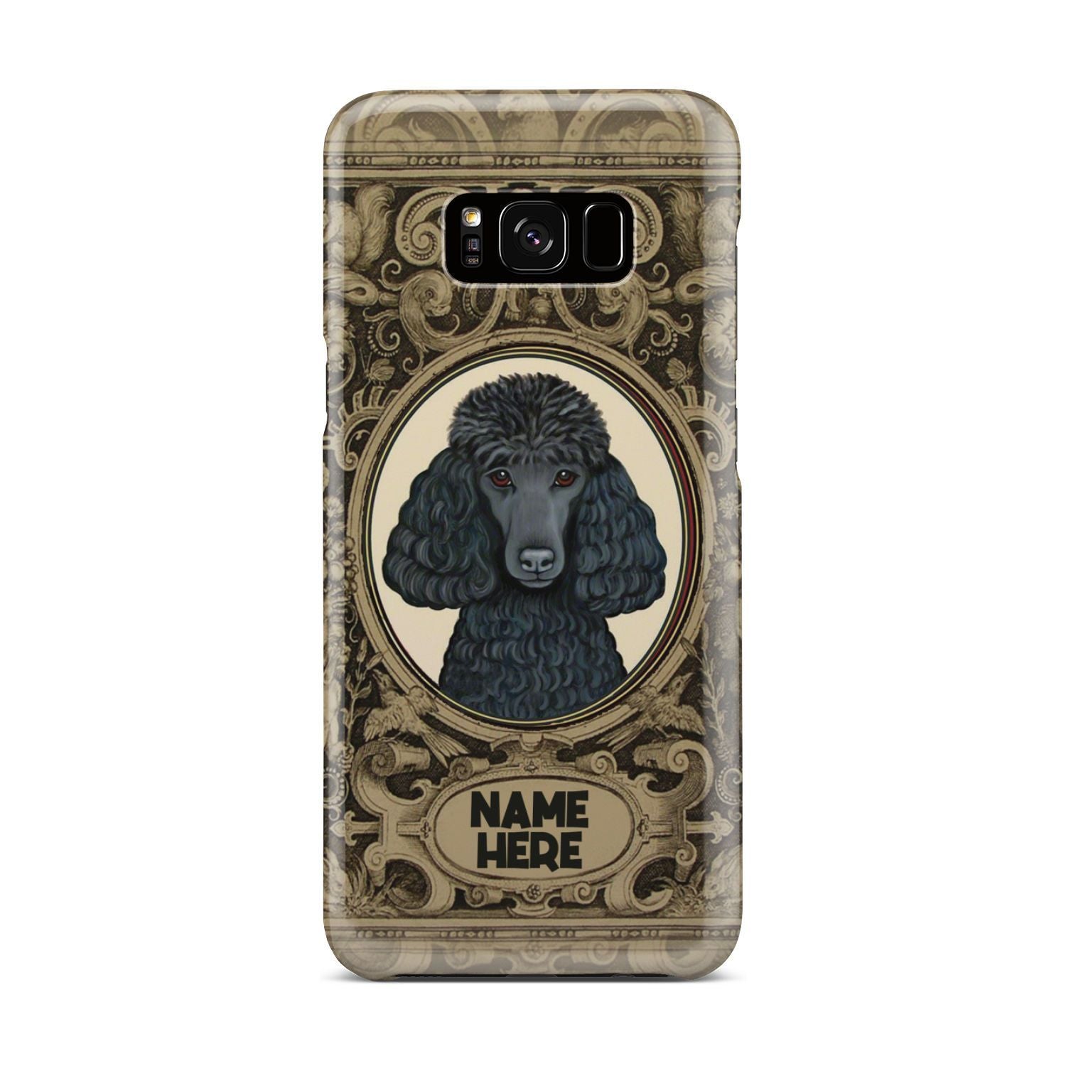 Adorable Poodle Custom Name Phone Case Samsung Galaxy S8 Plus