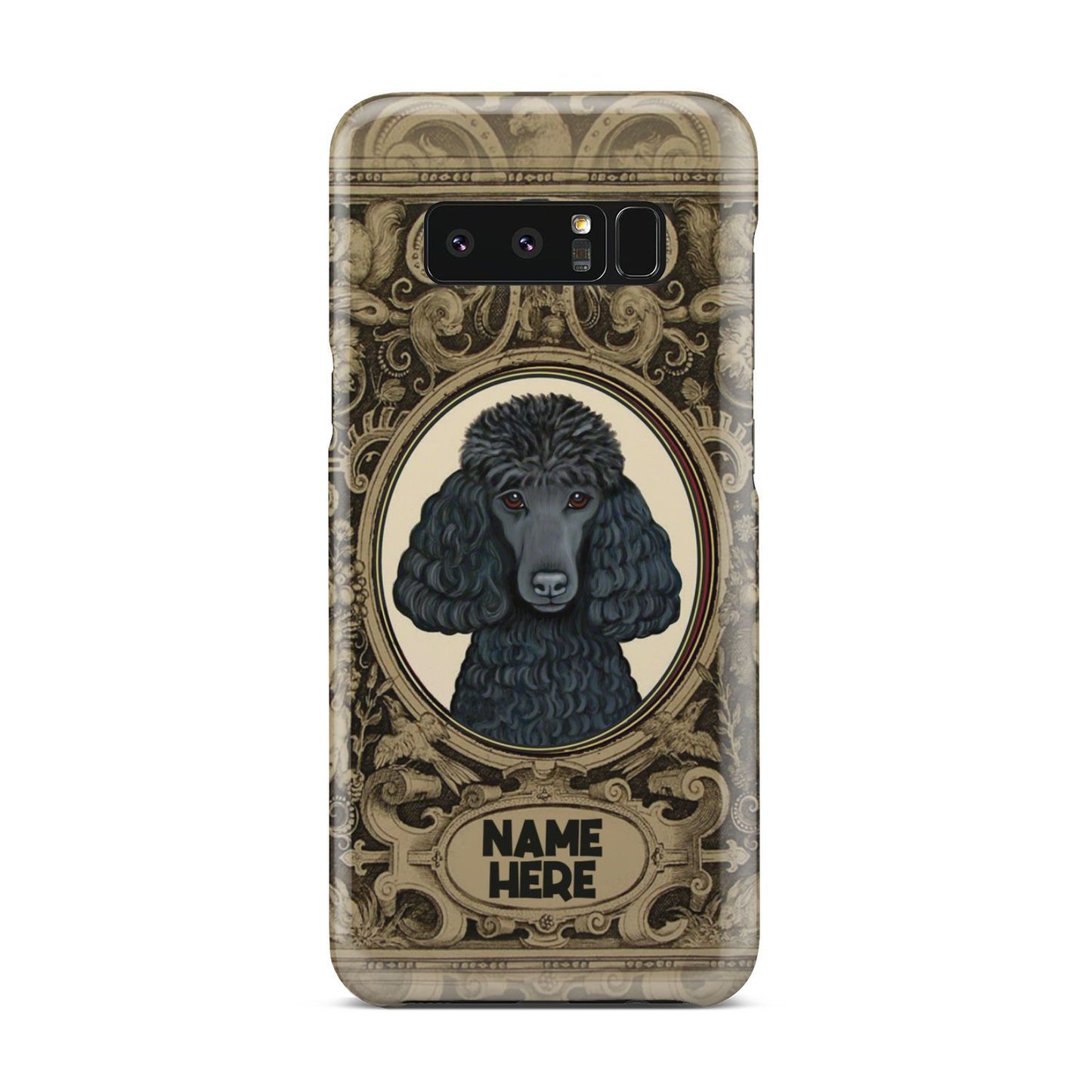Adorable Poodle Custom Name Phone Case Samsung Galaxy Note 8