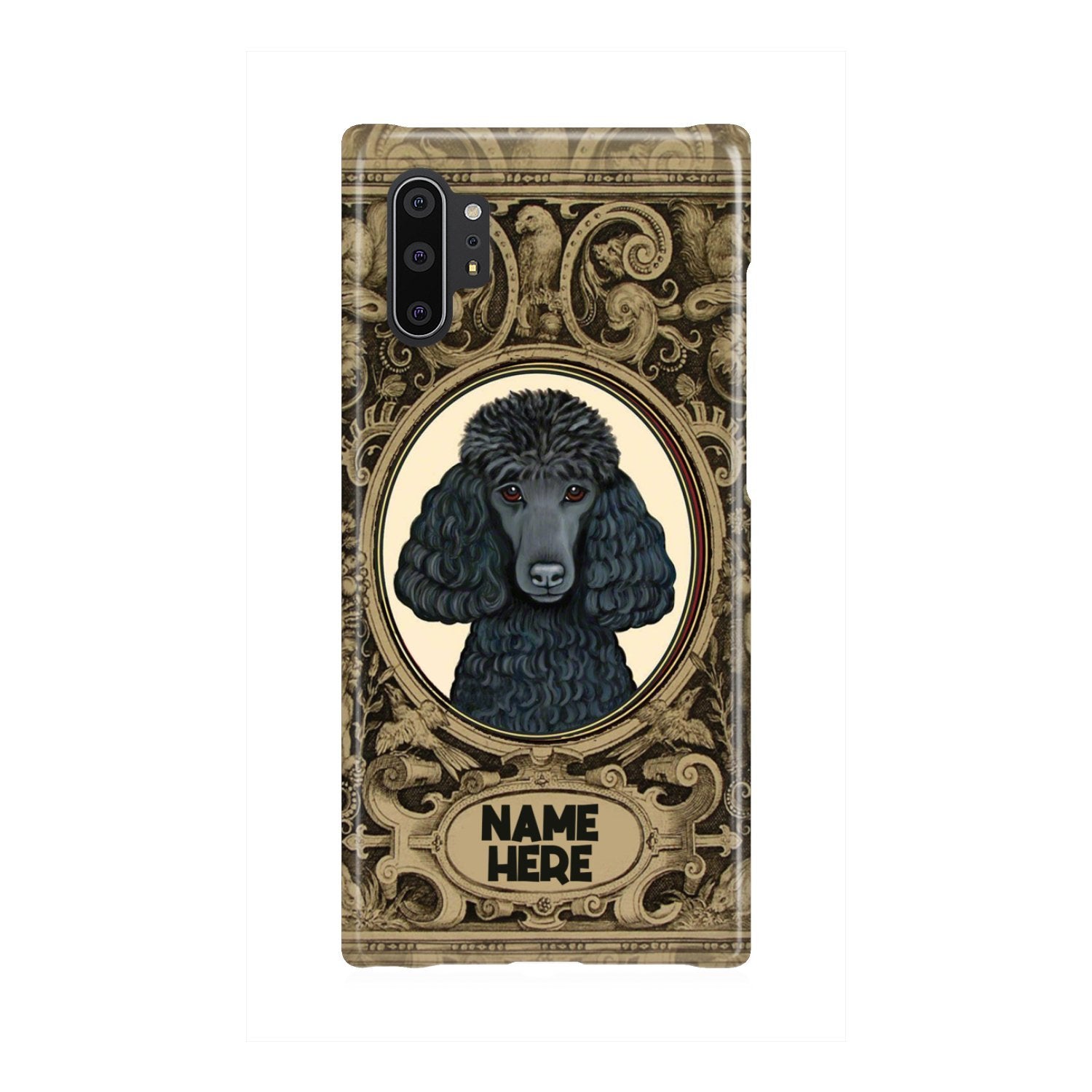 Adorable Poodle Custom Name Phone Case Samsung Galaxy Note 10 Plus