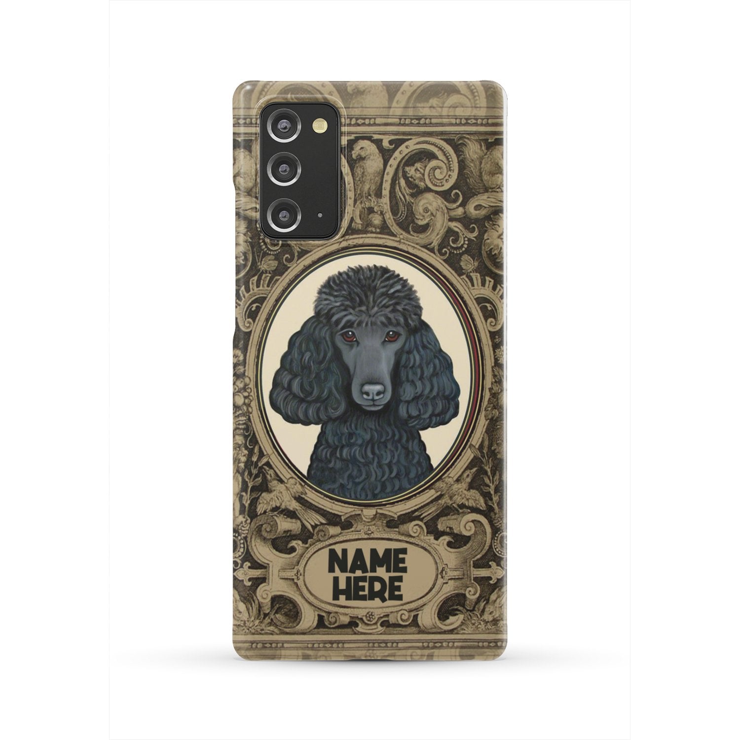 Adorable Poodle Custom Name Phone Case Samsung Galaxy Note 20
