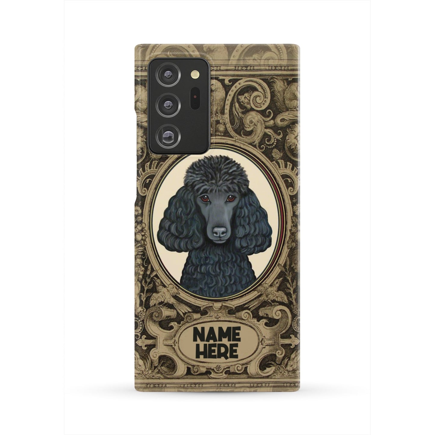 Adorable Poodle Custom Name Phone Case Samsung Galaxy Note 20 Ultra