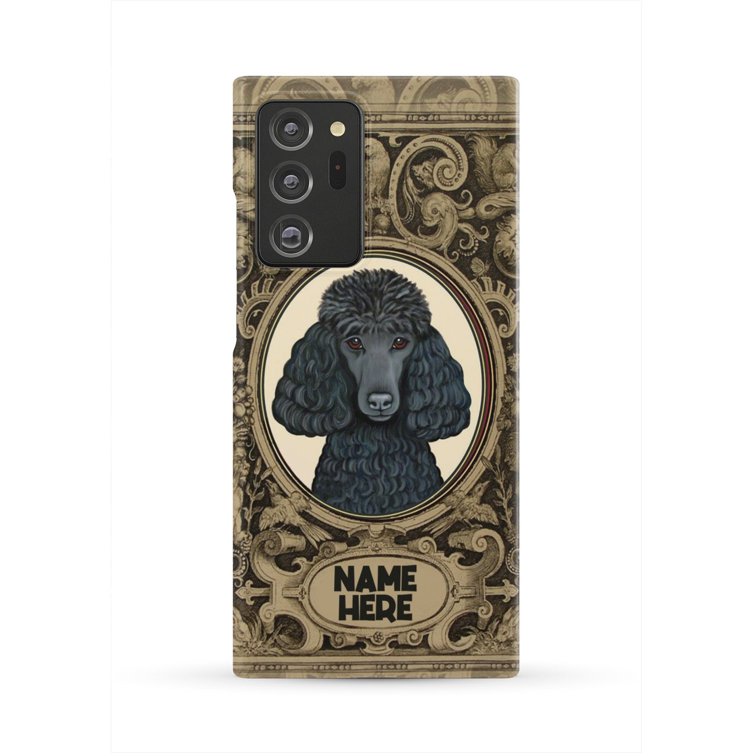 Adorable Poodle Custom Name Phone Case Samsung Galaxy Note 20 Ultra