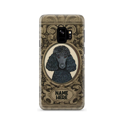 Adorable Poodle Custom Name Phone Case Samsung Galaxy S9