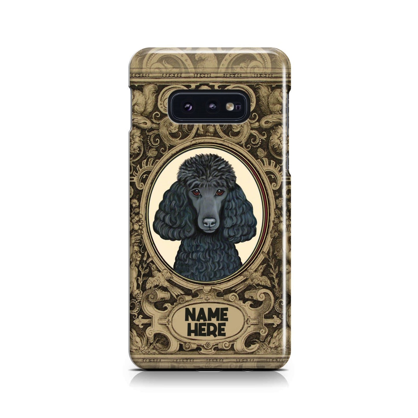 Adorable Poodle Custom Name Phone Case Samsung Galaxy S10e