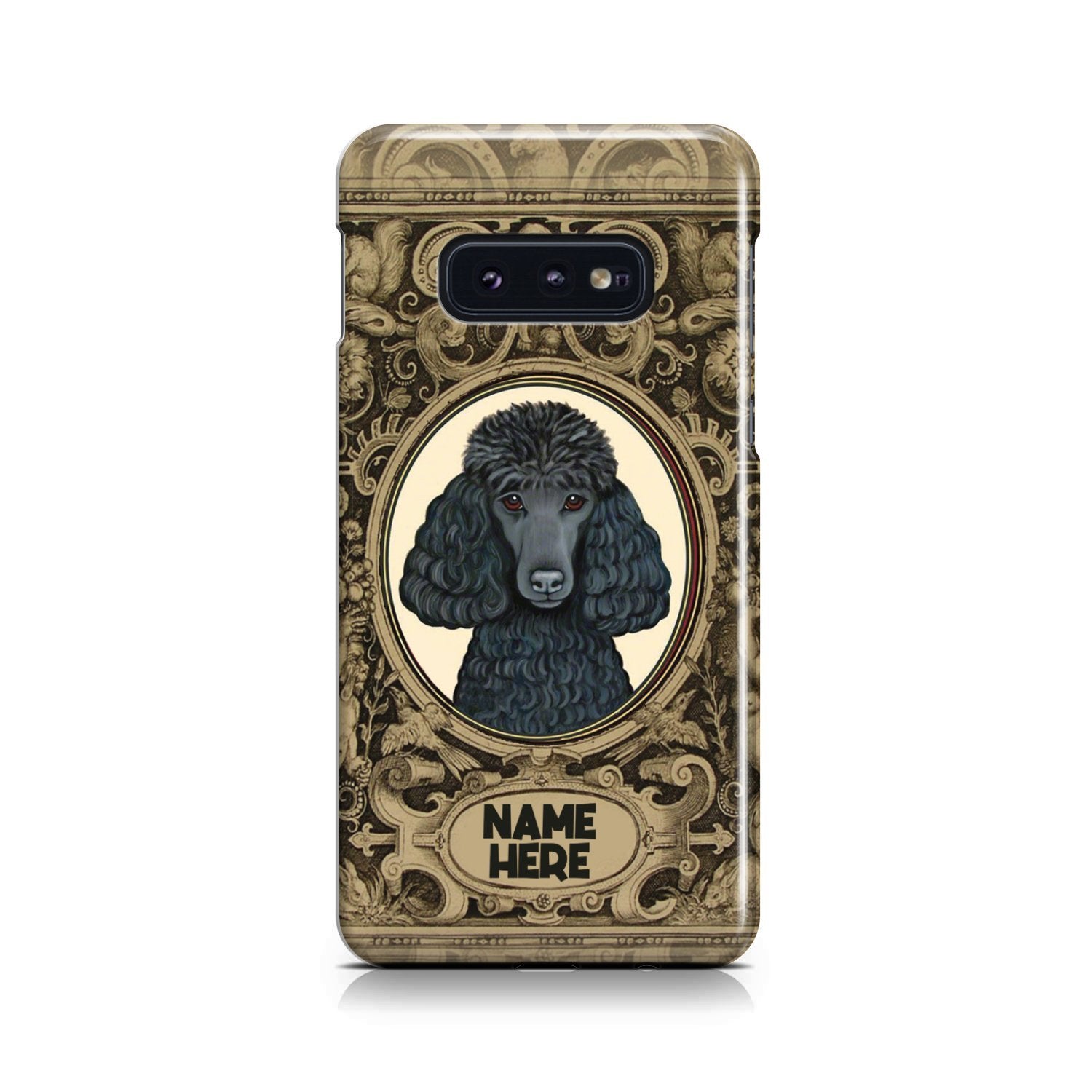 Adorable Poodle Custom Name Phone Case Samsung Galaxy S10e