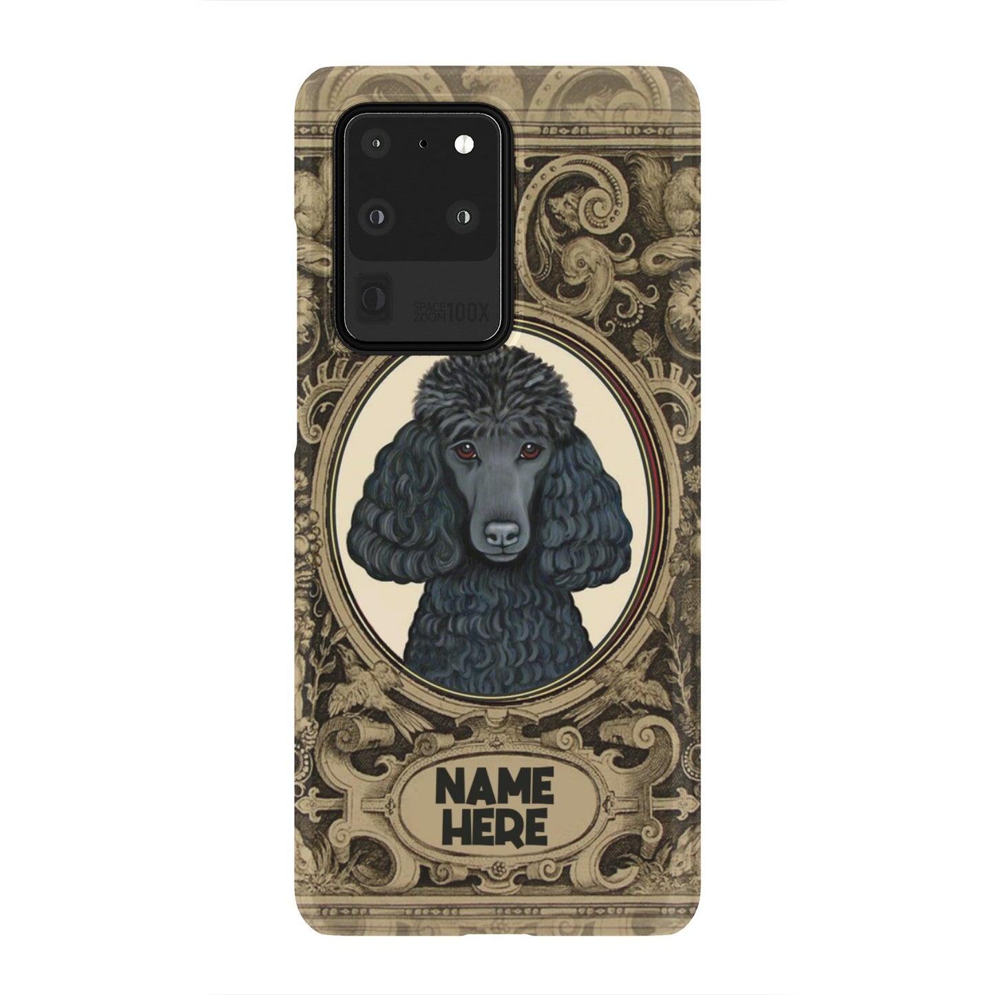 Adorable Poodle Custom Name Phone Case Samsung Galaxy S20 Ultra