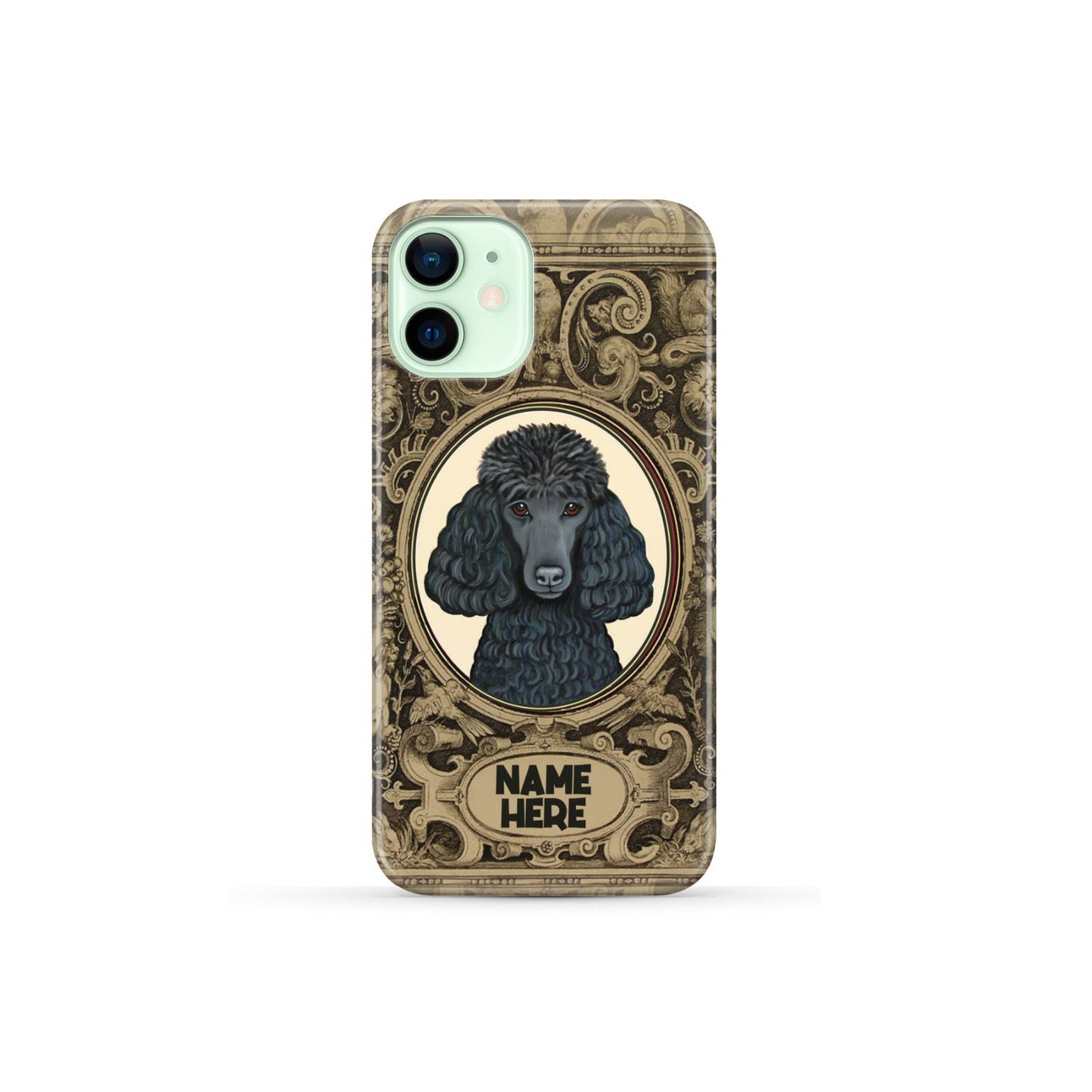 Adorable Poodle Custom Name Phone Case iPhone 12 Mini