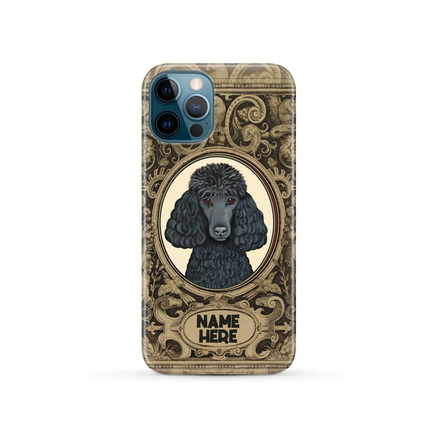 Adorable Poodle Custom Name Phone Case iPhone 12 Pro
