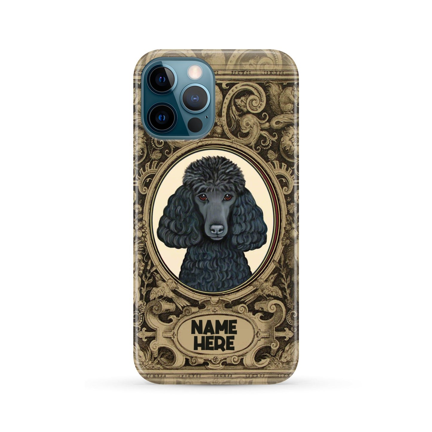 Adorable Poodle Custom Name Phone Case iPhone 12 Pro Max