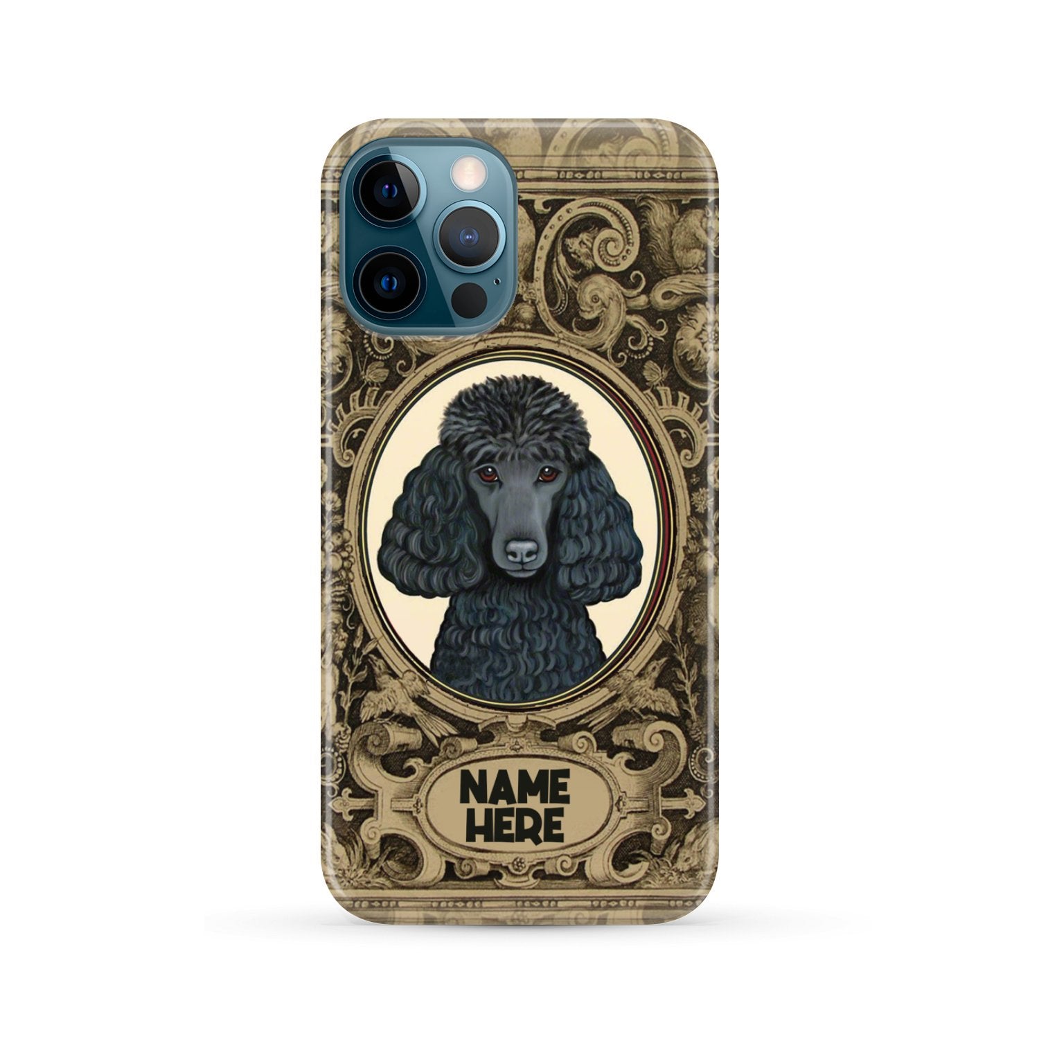 Adorable Poodle Custom Name Phone Case iPhone 12 Pro Max