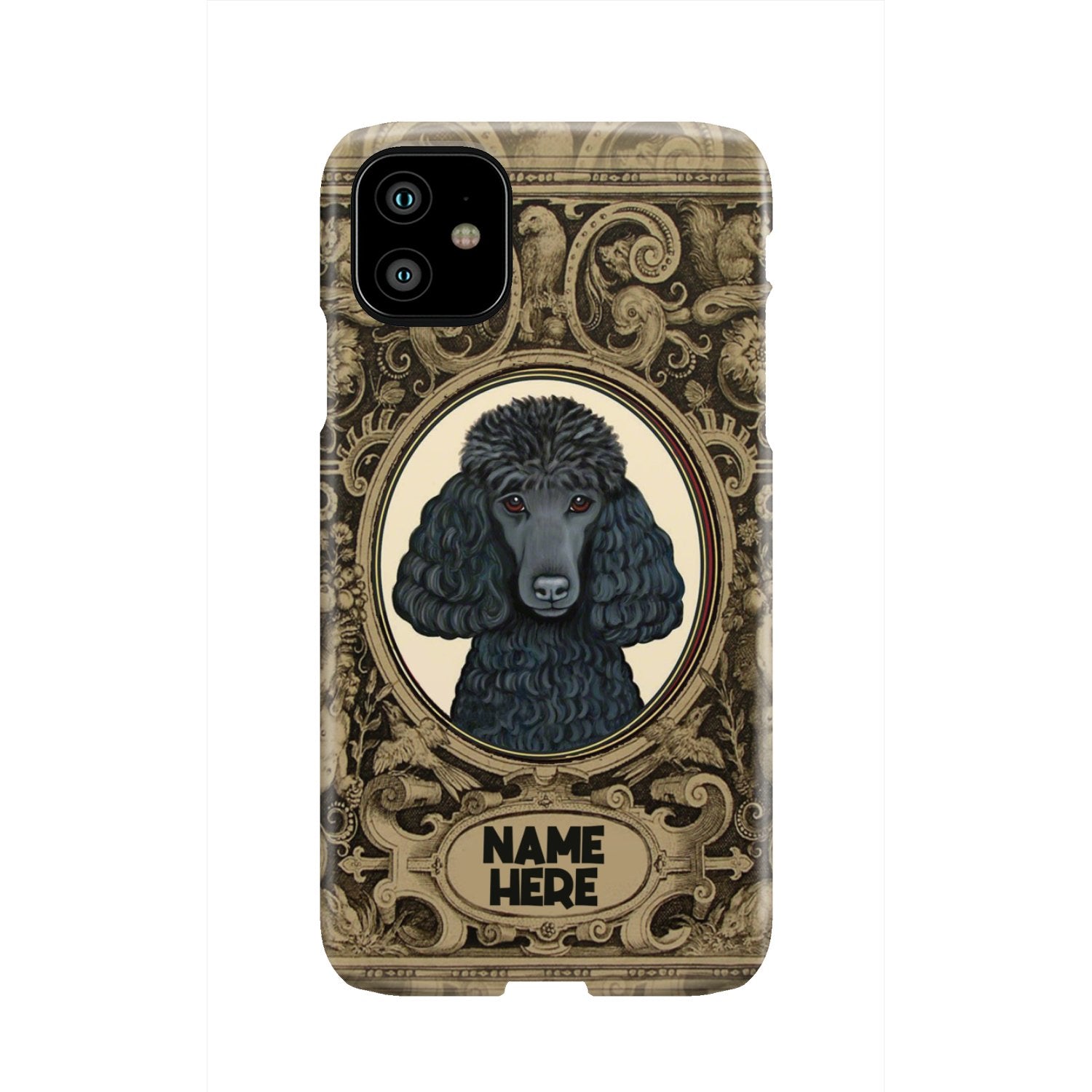 Adorable Poodle Custom Name Phone Case iPhone 11