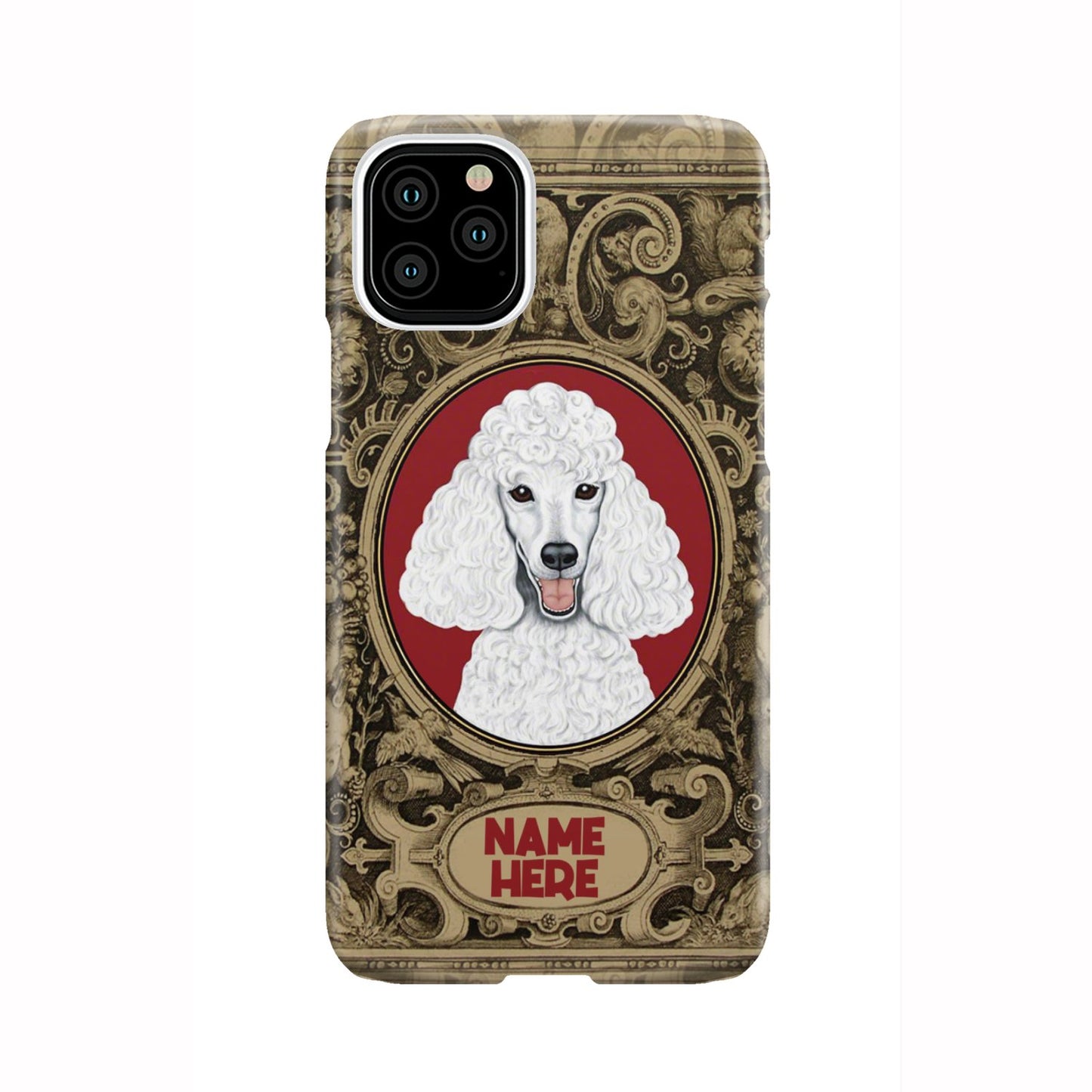 Adorable Poodle Custom Name Phone Case iPhone 11 Pro
