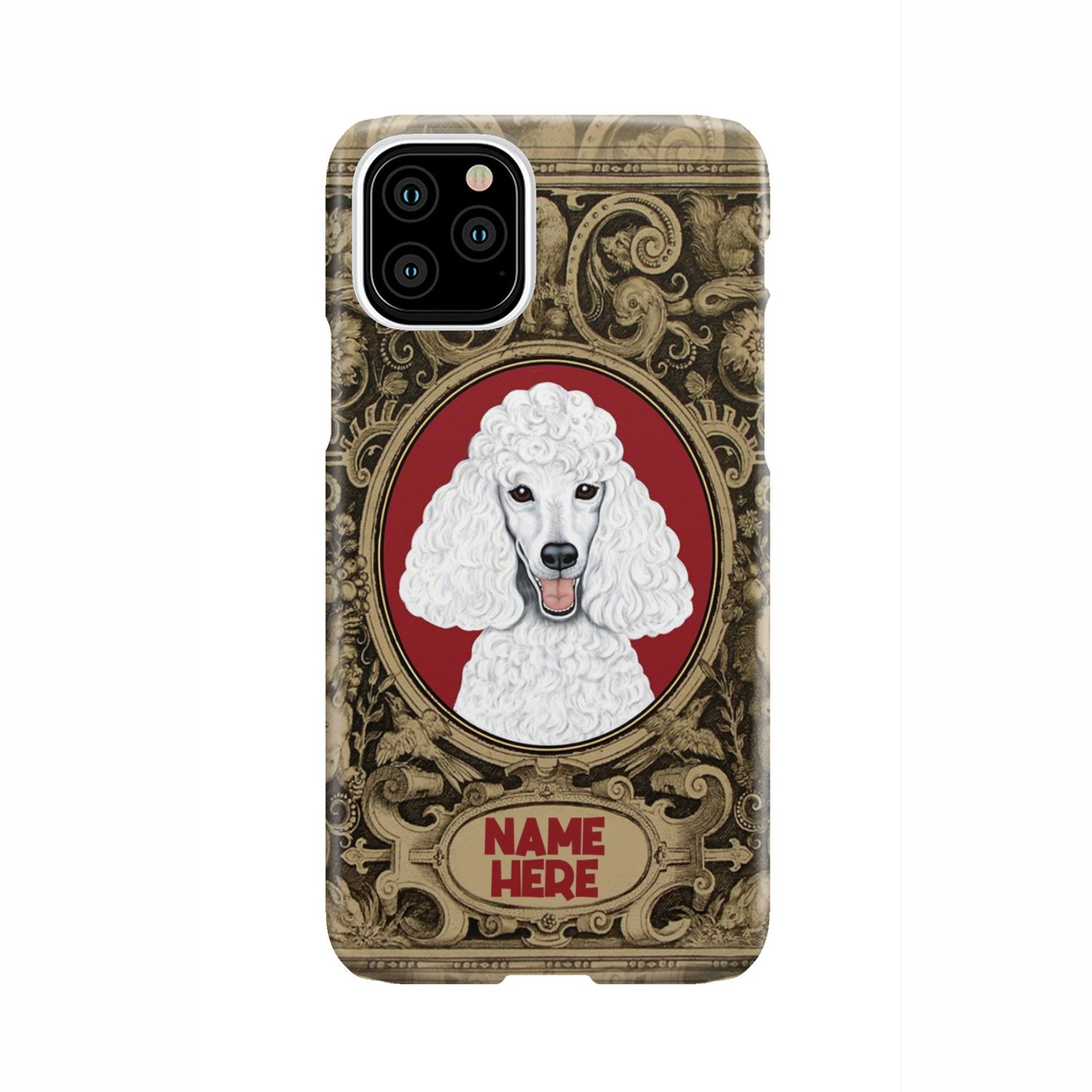 Adorable Poodle Custom Name Phone Case iPhone 11 Pro