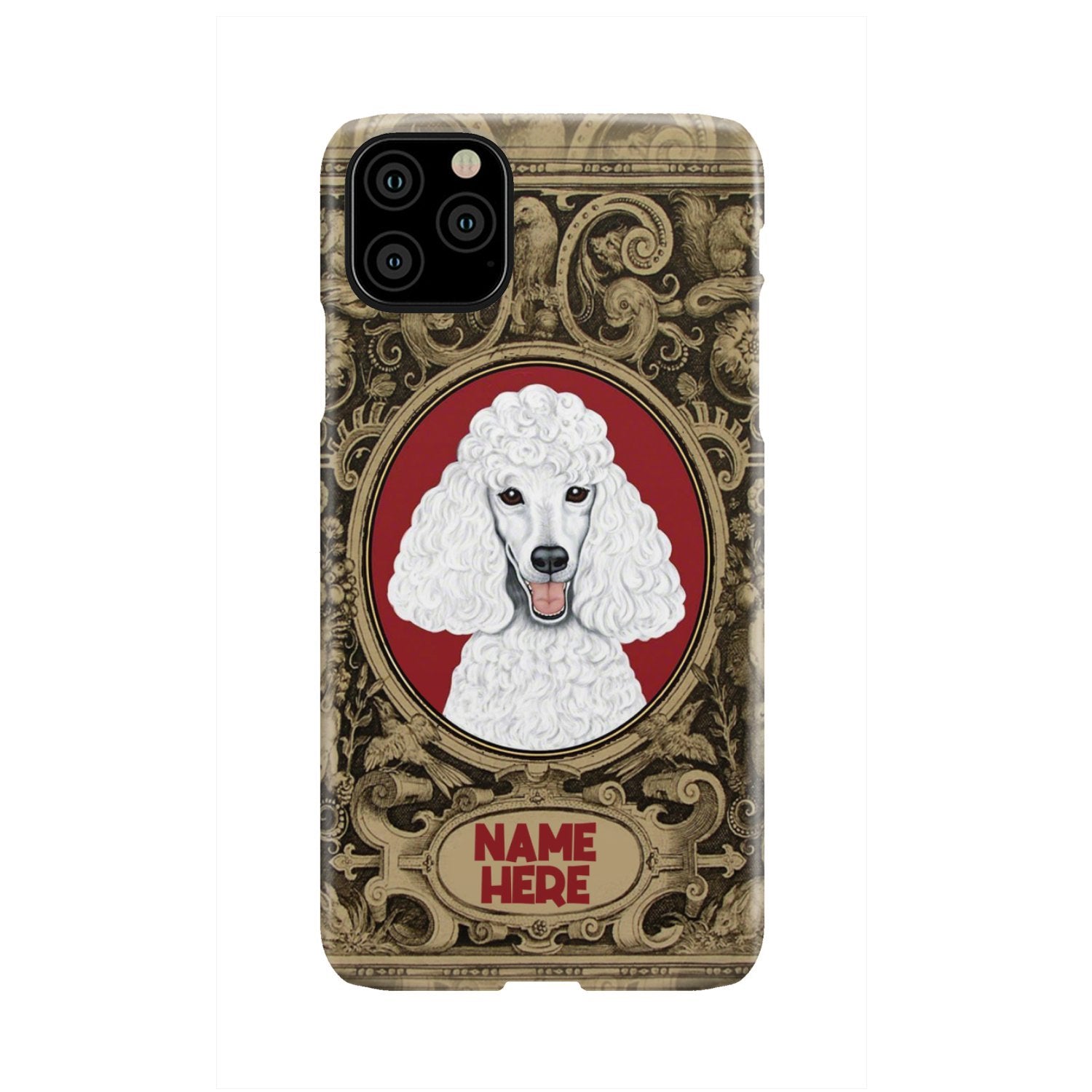Adorable Poodle Custom Name Phone Case iPhone 11 Pro Max