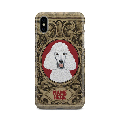 Adorable Poodle Custom Name Phone Case iPhone Xs