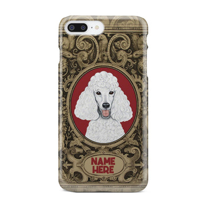 Adorable Poodle Custom Name Phone Case iPhone 8 Plus