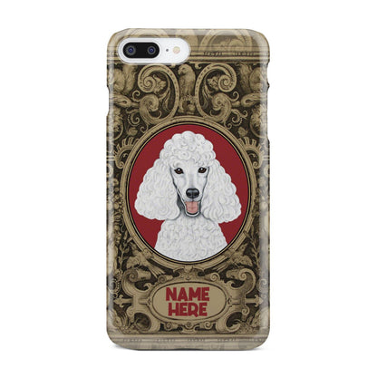Adorable Poodle Custom Name Phone Case iPhone 7 Plus