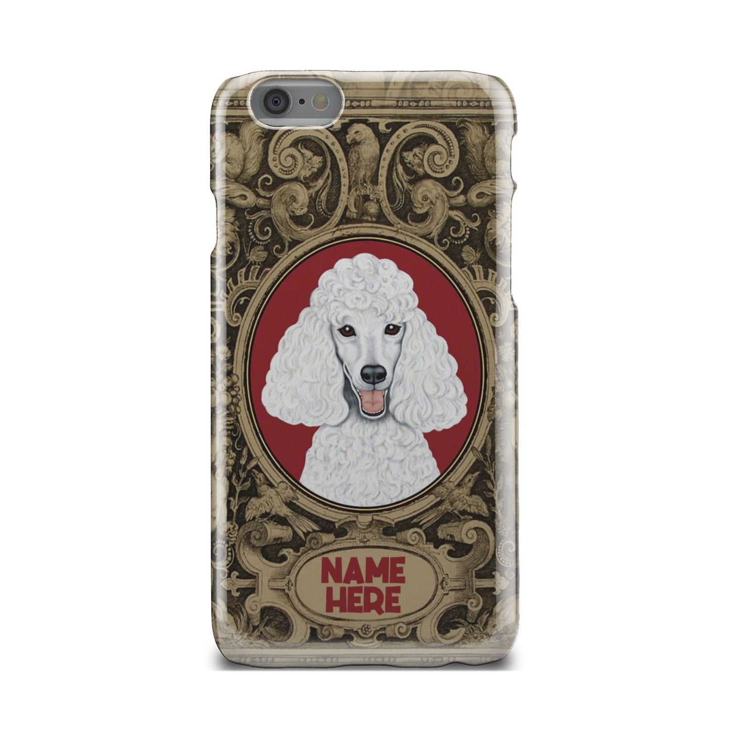 Adorable Poodle Custom Name Phone Case iPhone 6