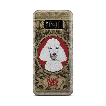 Adorable Poodle Custom Name Phone Case Samsung Galaxy S8
