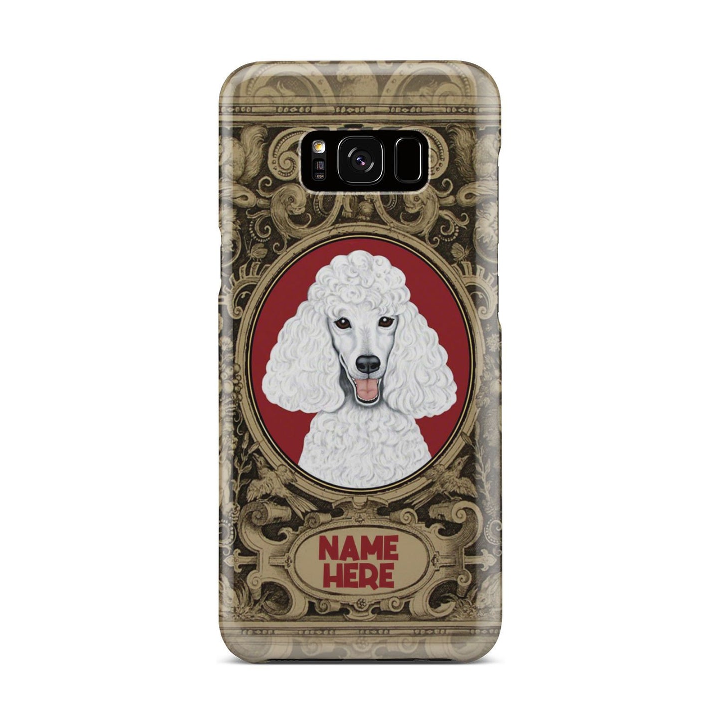 Adorable Poodle Custom Name Phone Case Samsung Galaxy S8 Plus