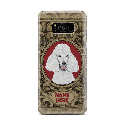 Adorable Poodle Custom Name Phone Case Samsung Galaxy S8 Plus