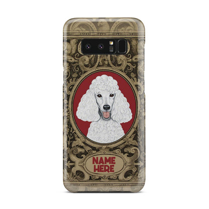 Adorable Poodle Custom Name Phone Case Samsung Galaxy Note 8