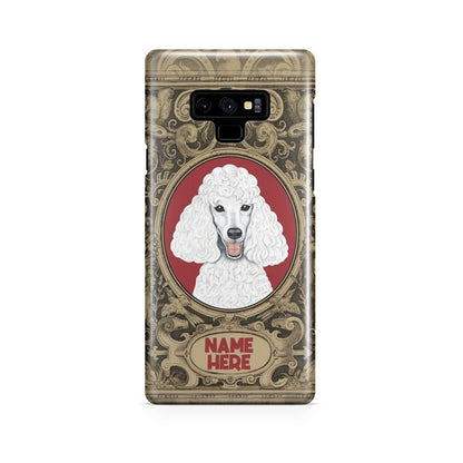 Adorable Poodle Custom Name Phone Case Samsung Galaxy Note 9