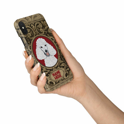 Adorable Poodle Custom Name Phone Case