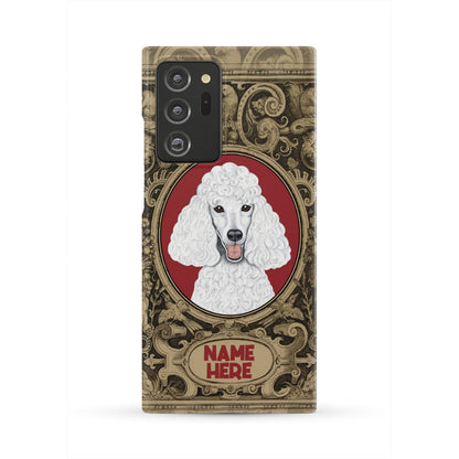 Adorable Poodle Custom Name Phone Case Samsung Galaxy Note 20 Ultra