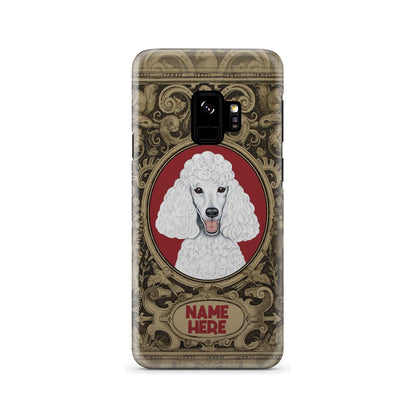 Adorable Poodle Custom Name Phone Case Samsung Galaxy S9