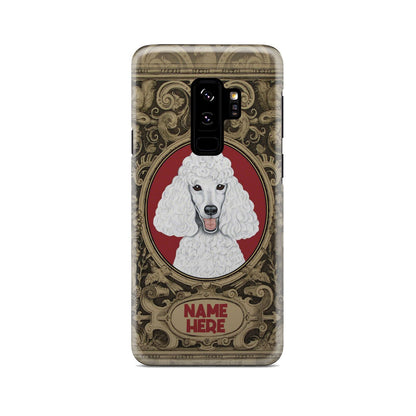 Adorable Poodle Custom Name Phone Case Samsung Galaxy S9 Plus