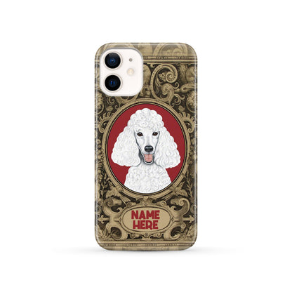 Adorable Poodle Custom Name Phone Case iPhone 12