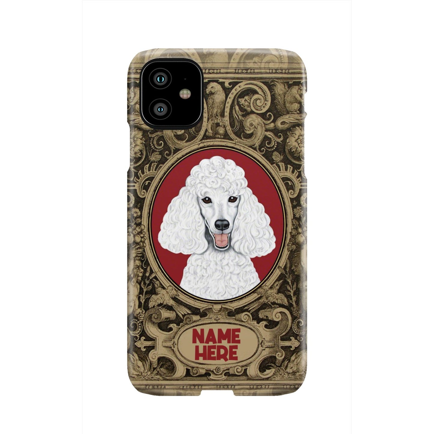 Adorable Poodle Custom Name Phone Case iPhone 11