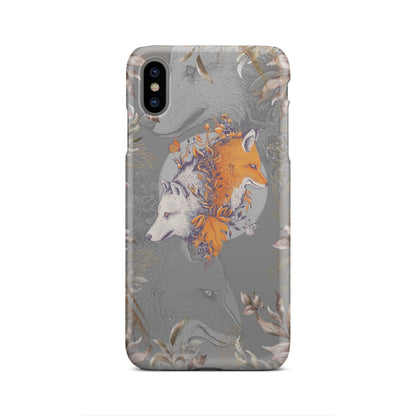 Aesthetic Fox and Wolf Phone Case iPhone Xs Max