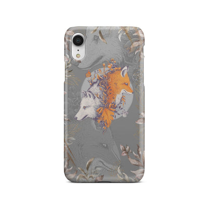 Aesthetic Fox and Wolf Phone Case iPhone Xr