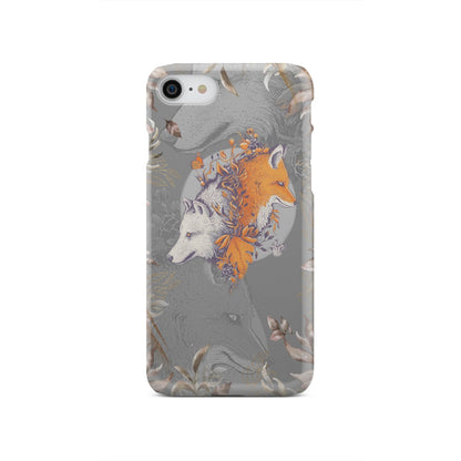 Aesthetic Fox and Wolf Phone Case iPhone SE 2020