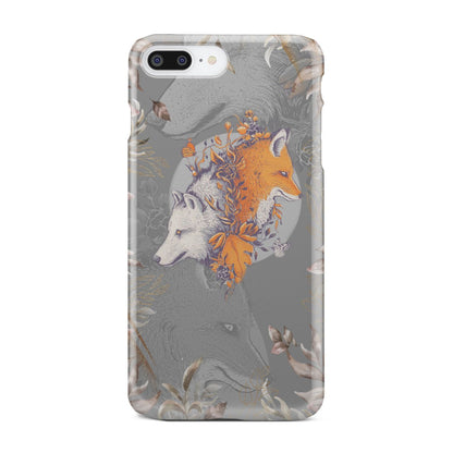 Aesthetic Fox and Wolf Phone Case iPhone 8 Plus