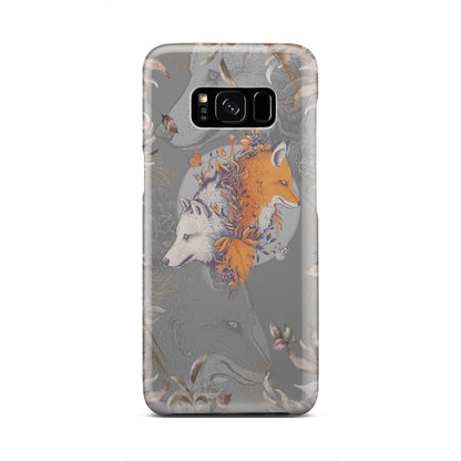 Aesthetic Fox and Wolf Phone Case Samsung Galaxy S8