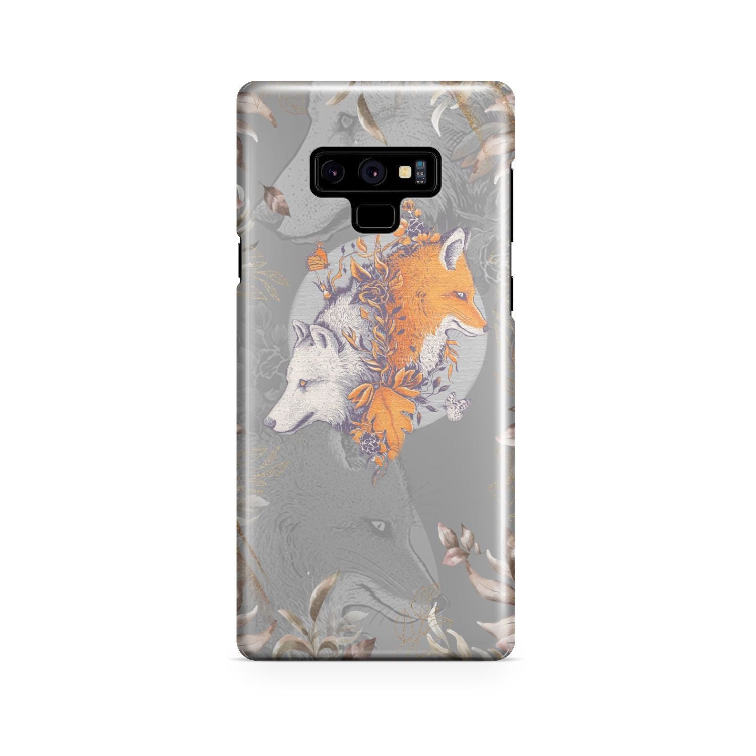 Aesthetic Fox and Wolf Phone Case Samsung Galaxy Note 9