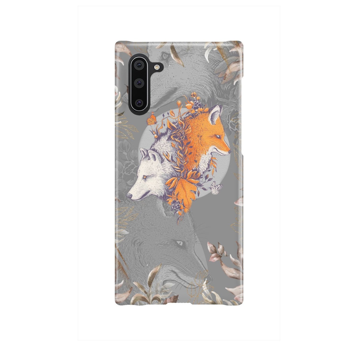 Aesthetic Fox and Wolf Phone Case Samsung Galaxy Note 10