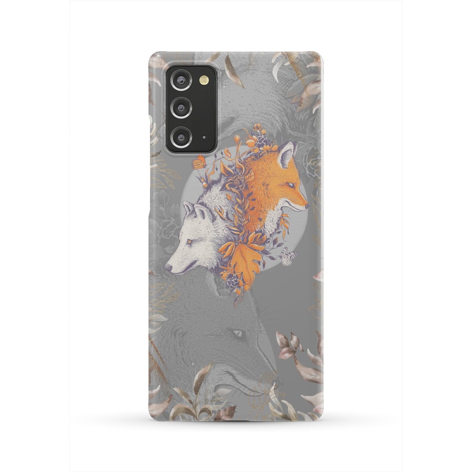 Aesthetic Fox and Wolf Phone Case Samsung Galaxy Note 20