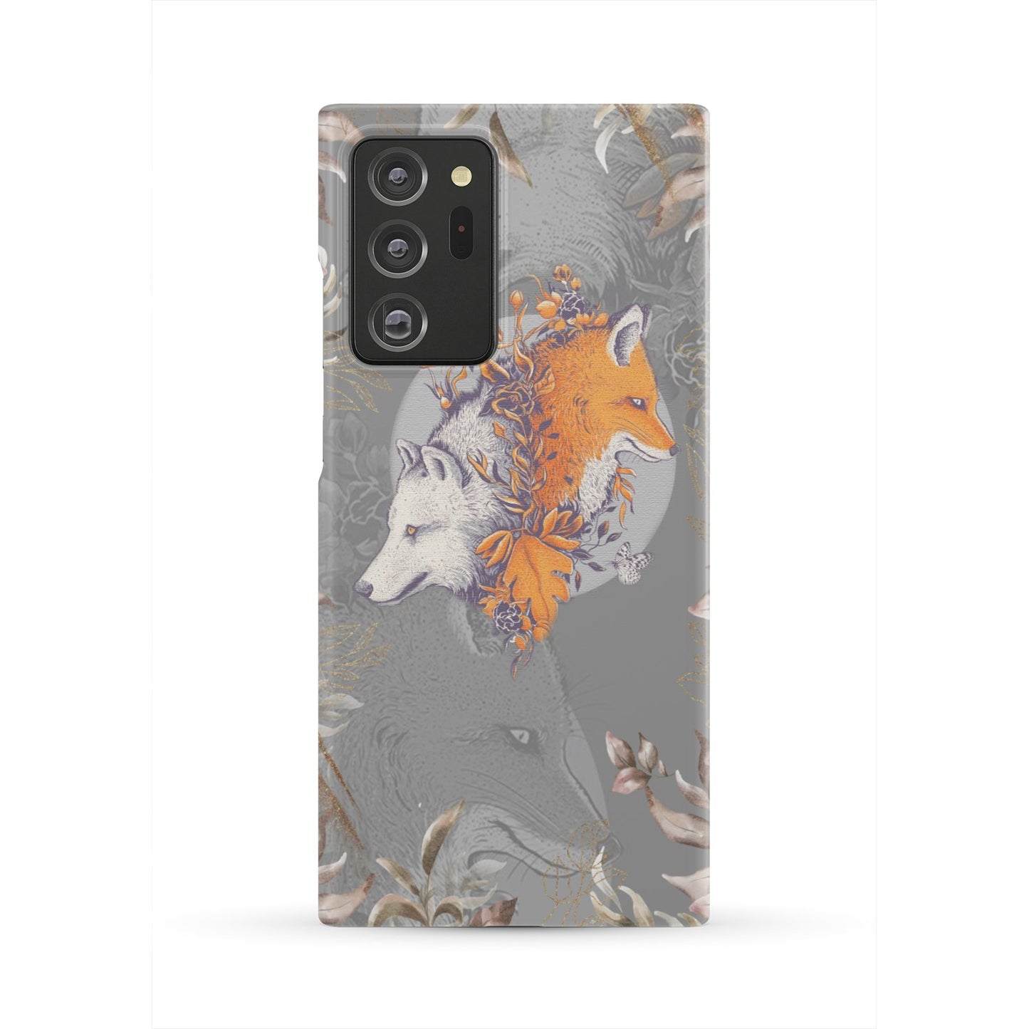 Aesthetic Fox and Wolf Phone Case Samsung Galaxy Note 20 Ultra