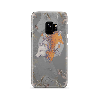 Aesthetic Fox and Wolf Phone Case Samsung Galaxy S9