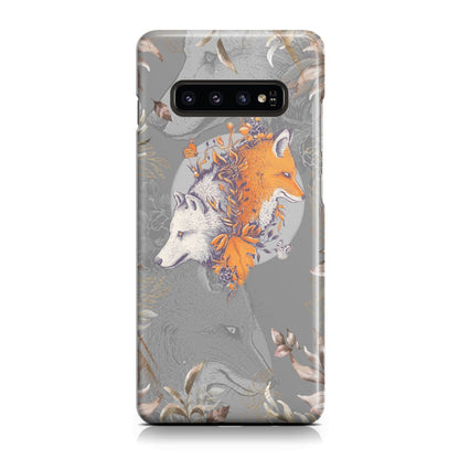 Aesthetic Fox and Wolf Phone Case Samsung Galaxy S10