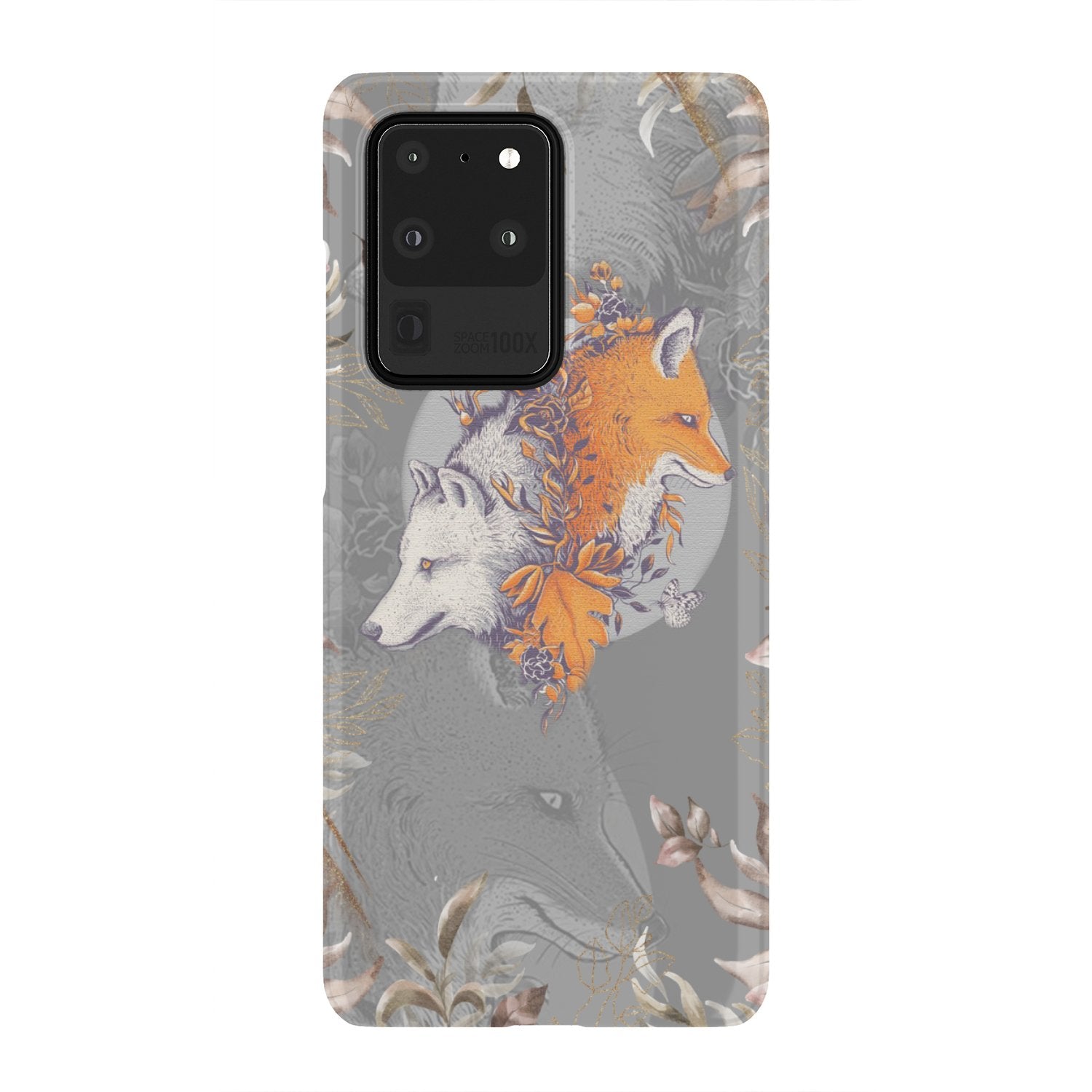 Aesthetic Fox and Wolf Phone Case Samsung Galaxy S20 Ultra