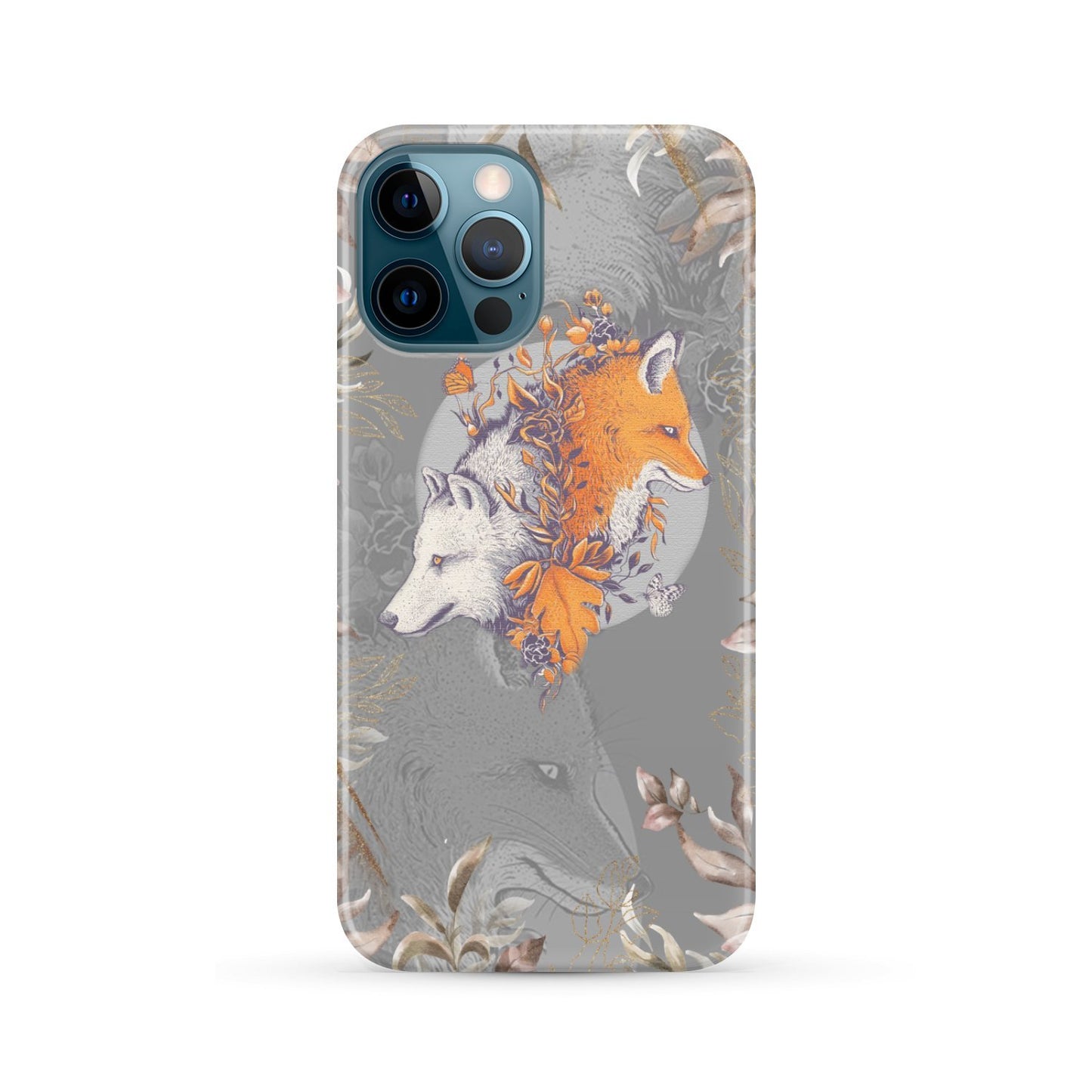 Aesthetic Fox and Wolf Phone Case iPhone 12 Pro Max