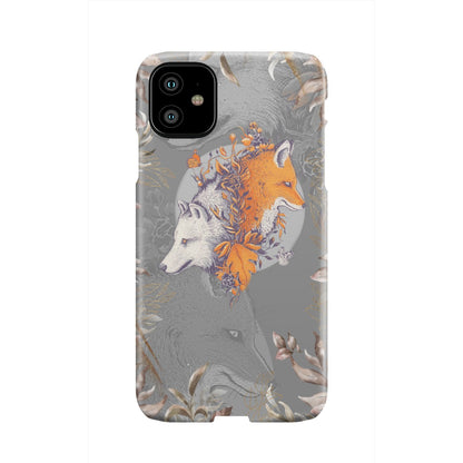 Aesthetic Fox and Wolf Phone Case iPhone 11