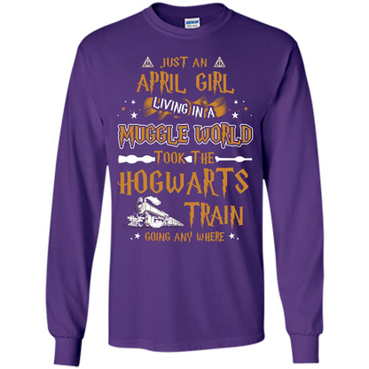 Harry Potter T-shirt Just An April Girl Living In A Muggle World